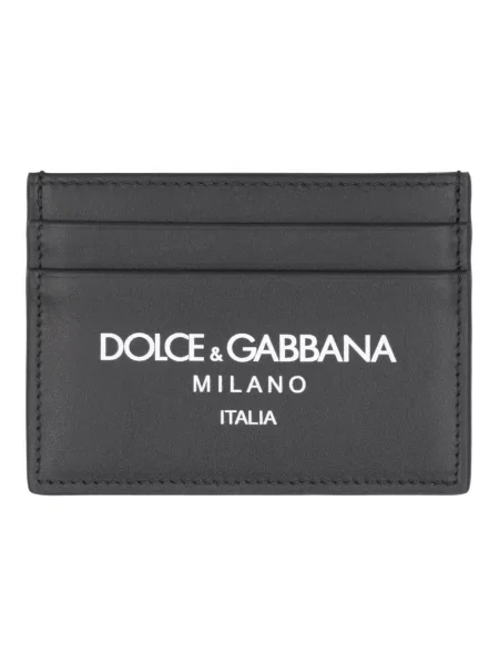 Portfel Dolce And Gabbana skórzany czarny