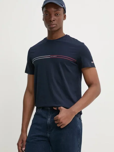 Tricou Tommy Jeans albastru