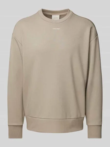 Bluza o kroju oversized z nadrukiem z logo Ck Calvin Klein khaki