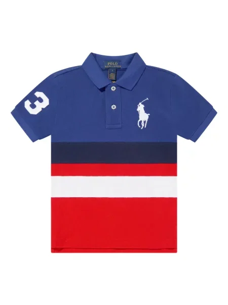 Koszulka polo dziecięca Polo Ralph Lauren niebieska