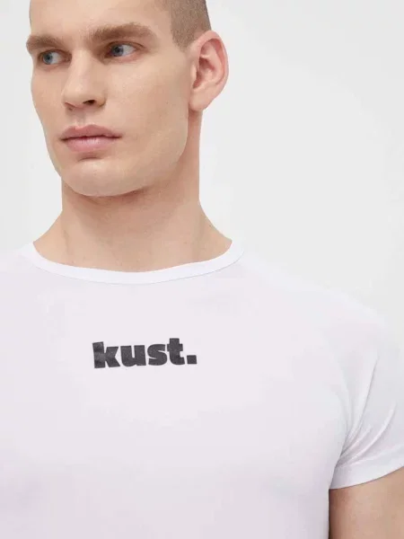 Футболка Kust. с принтом белая