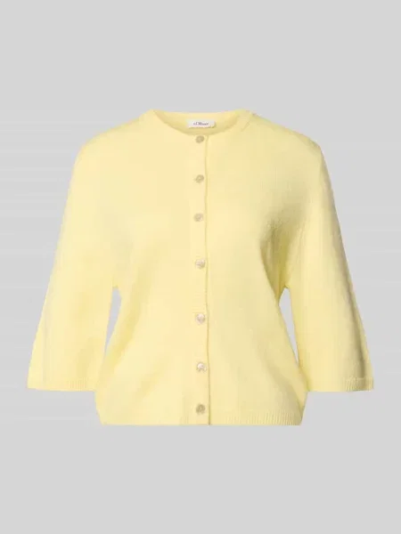 Kardigan rozpinany o kroju regular fit z dodatkiem alpaki S.oliver Red Label