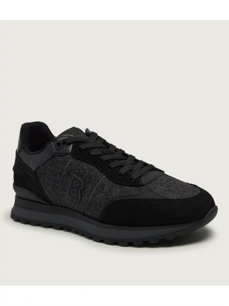 Bogner Sneakers Newport 17 | piele întoarsă zamsz | cu adaos de lână negru