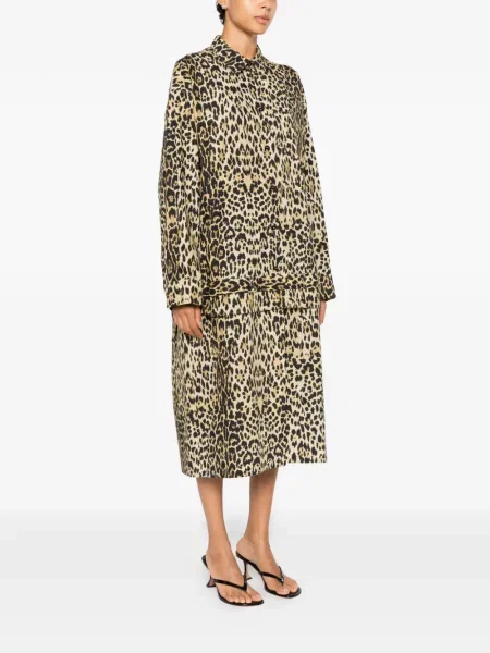 Rochie tip cămașă Marie Adam-leenaerdt cu imagine cu model leopard