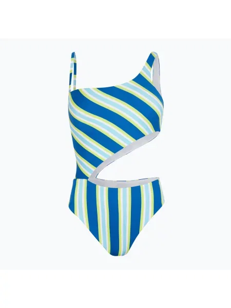Дамски бански от една част O'Neill Poppy blue towel stripe синьо
