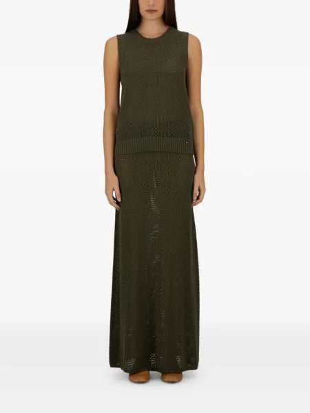 Fusta maxi Herno tricotate verde