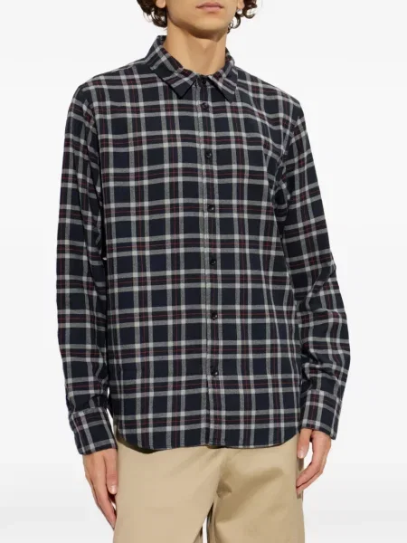 Cămașă Rag & Bone în carouri negru
