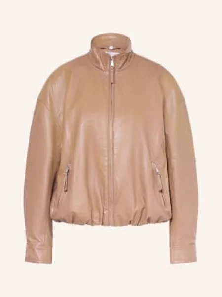 Rino & Pelle Kurtka Shay W Stylu Skórzanym beige beżowa