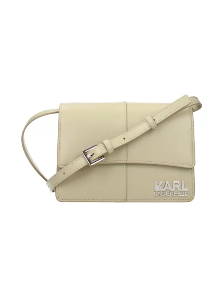 Torebka crossbody Karl Lagerfeld skórzana zielona