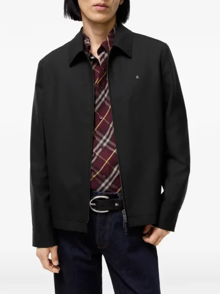 Geacă Burberry de lână negru
