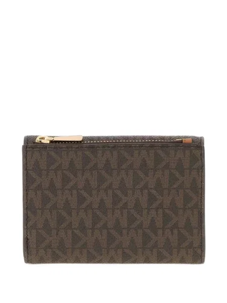 Geantă Michael Michael Kors cu model leopard cu autograf maro