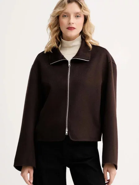 Вълнено яке Filippa K преходен модел кафяво