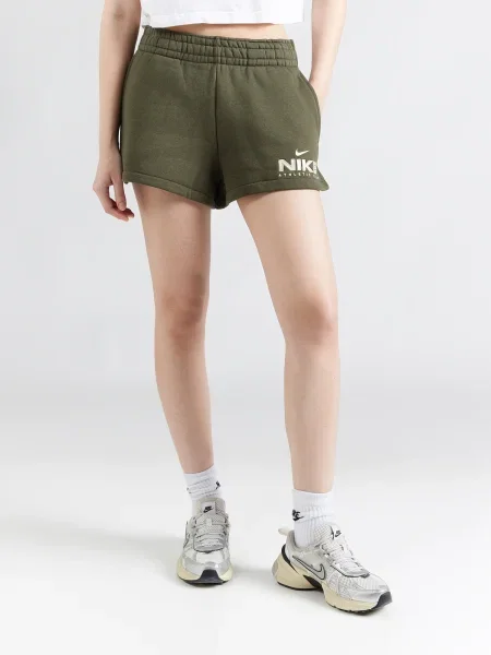 Nike Sportswear Kelnės CLS+ FLC alyvuogių / pastelinė žalia balta