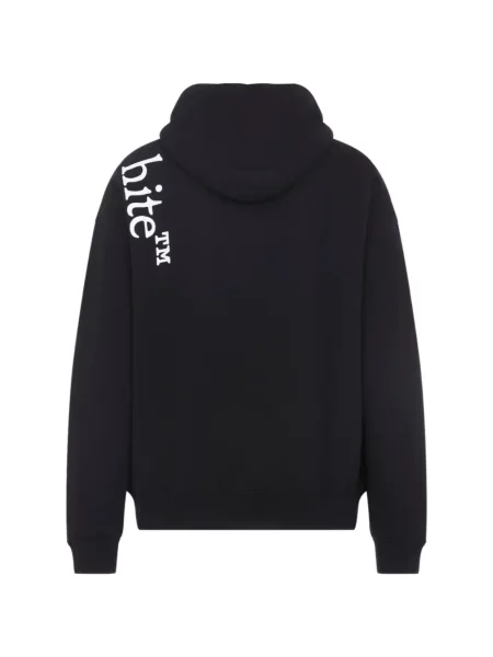 Raštuotas džemperis su gobtuvu Off-white balta