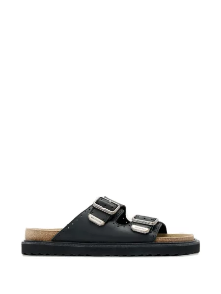 Papuci Allsaints cu cataramă negru