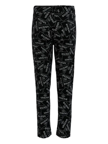 Legginsy dziecięce Balmain czarne