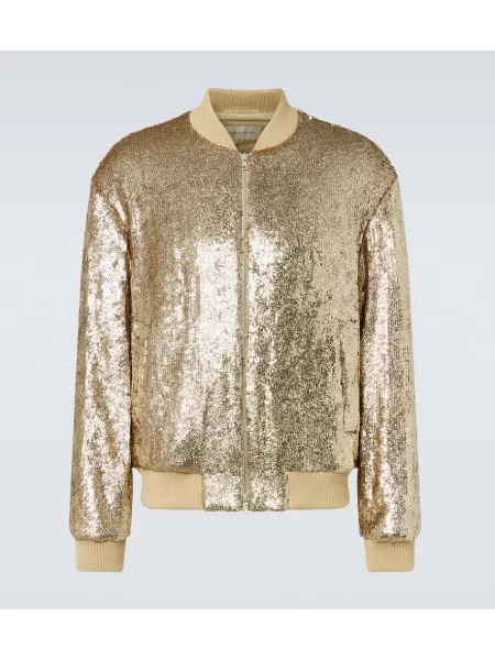 Geacă bomber Dries Van Noten auriu
