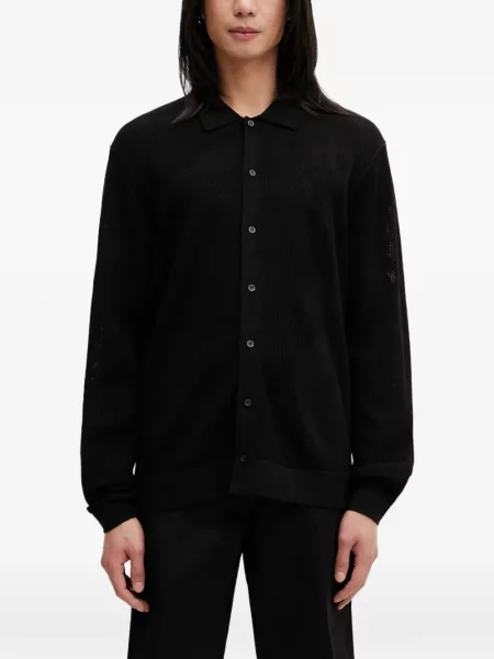 Cardigan Filling Pieces plasă cu autograf negru