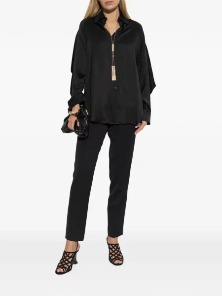 Cămașă Balmain de mătase negru