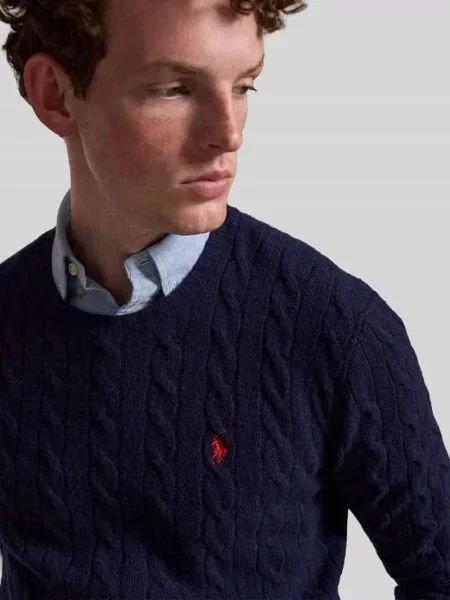 Sweter Ralph Lauren wełniany niebieski