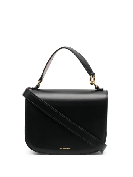 Geantă shopper Jil Sander cu imagine negru