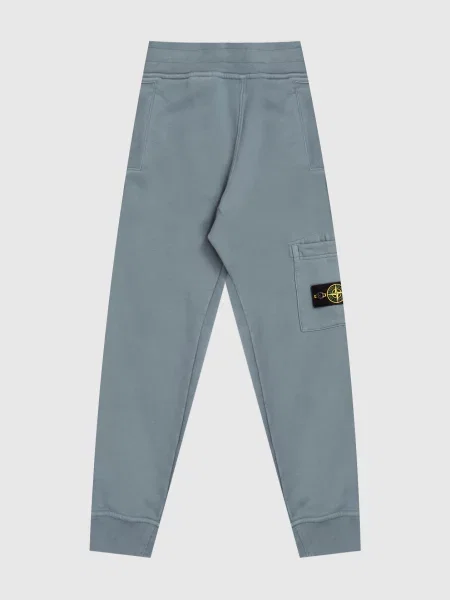 Дитячі джогери з патчем логотипа Stone Island сині
