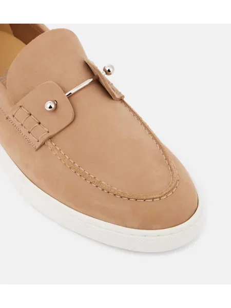 Pantofi loafer Christian Louboutin din piele maro