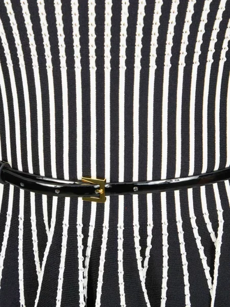 Top Elisabetta Franchi cu dungi negru
