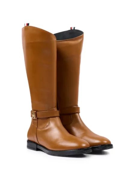 Botki dziecięce Tommy Hilfiger brązowe