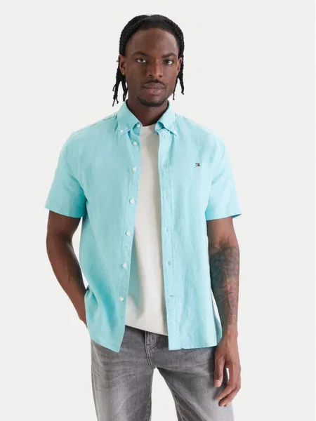 Tommy Hilfiger Cămașă turcoaz