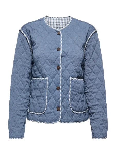 ONLY Geacă de primăvară-toamnă ONLBILL albastru marin alb