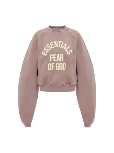 Bluza nierozpinana Fear Of God o skróconej długości fioletowa