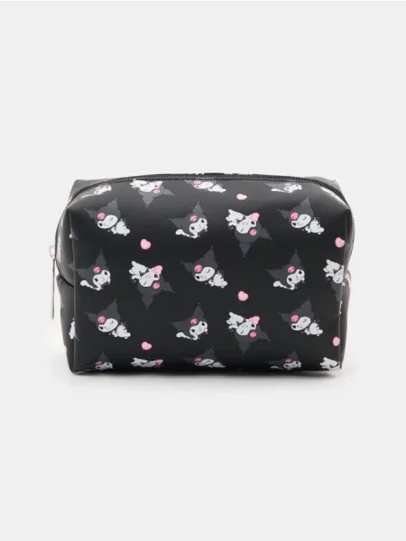 Косметичка з принтом по всій поверхні Kuromi чорний