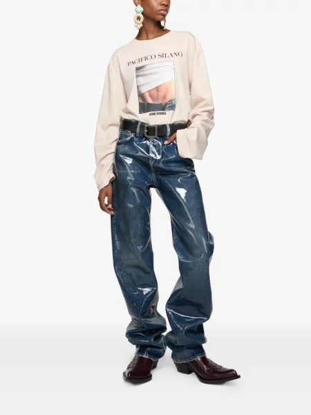 Tricou Acne Studios cu imagine lung