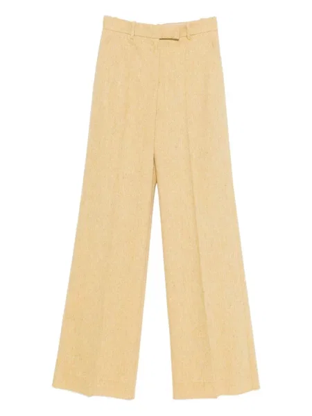Pantaloni Valentino Garavani galben