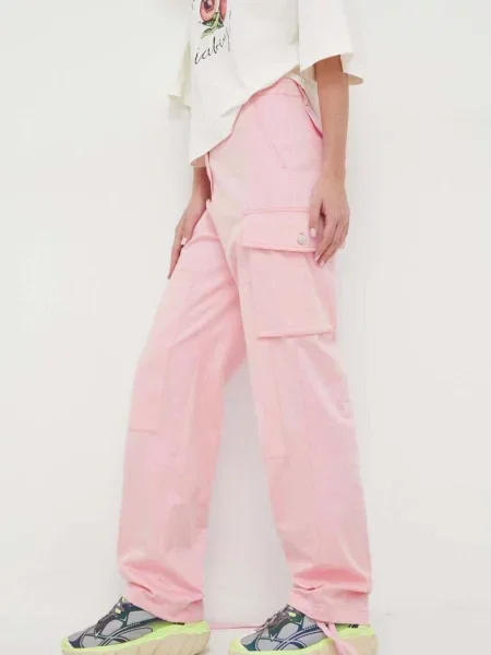 Moschino Jeans spodnie różowe