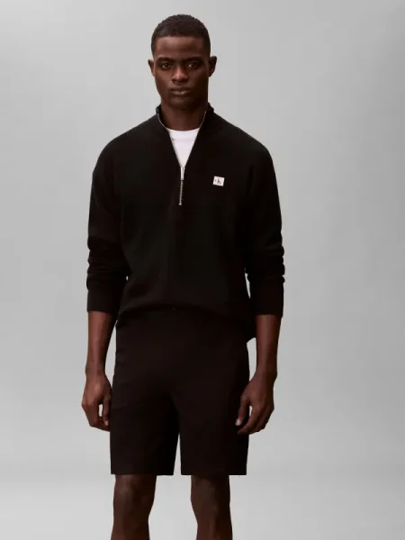 Calvin Klein Jeans Pantaloni scurți | Straight fit negru