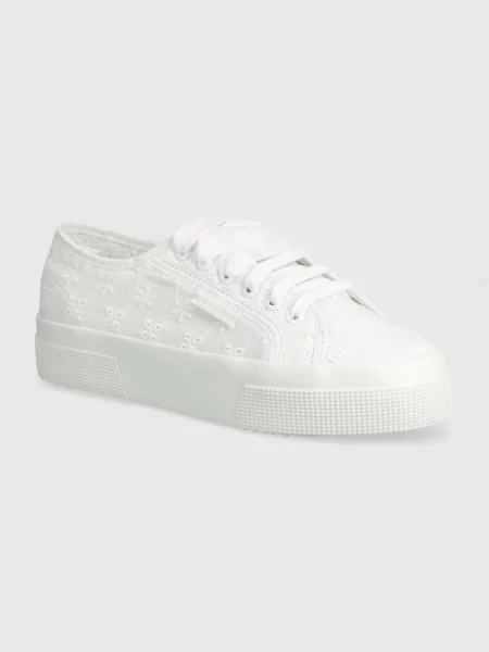 Superga tenisi FLOWER SANGALLO femei alb