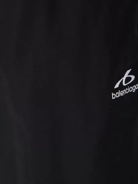 Бягане панталон Balenciaga с принт черно