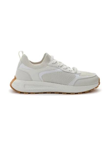 Sneakersy Keddo zamknięte noski beżowe