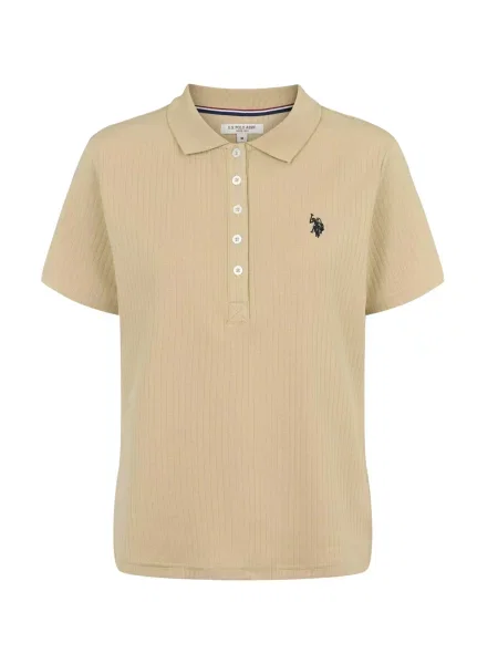 U.S. POLO ASSN. Póló UWHelga bézs / tengerészkék / piros fekete