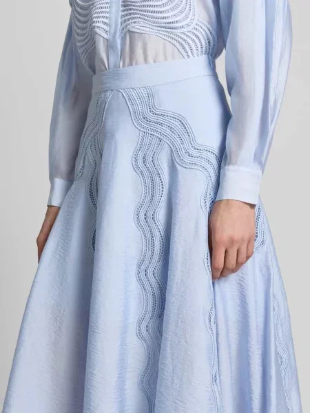 Spódnica midi o kroju regular fit z perforowaniem model Cole' Cph Muse