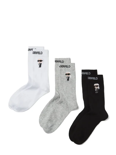 Karl Lagerfeld Čarape K/WEAVE siva