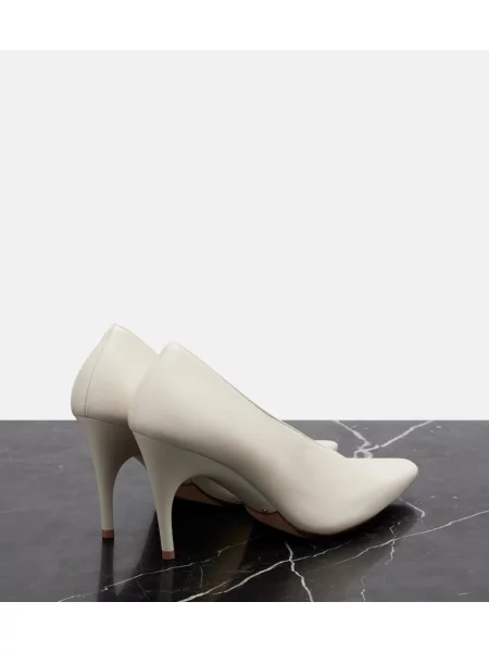 Pantofi cu toc Balenciaga din piele alb