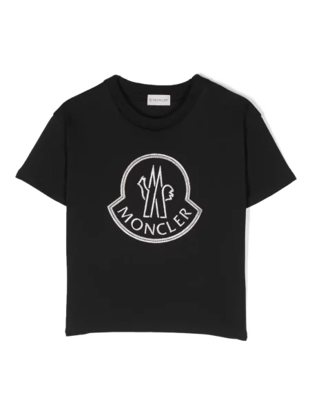 Koszulka dziecięca Moncler Enfant czarna