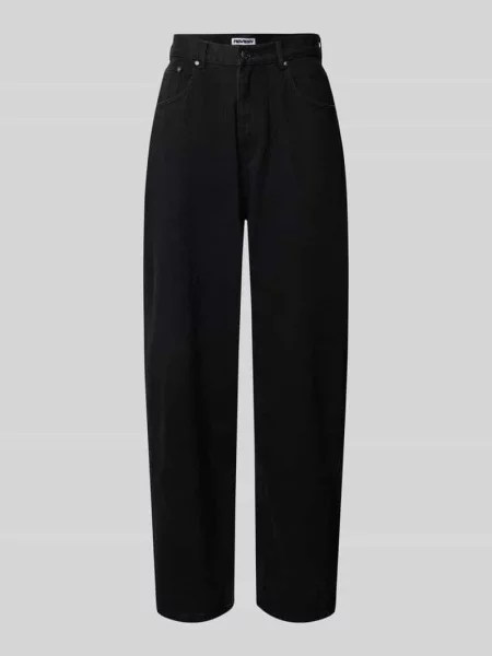 Jeansy o kroju super baggy fit z dodatkiem Review czarne