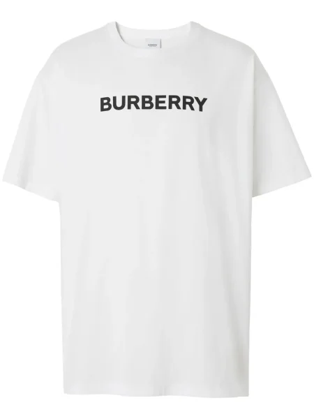 Tricou Burberry cu imagine alb