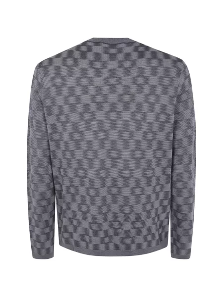 Вълнен пуловер Emporio Armani сиво