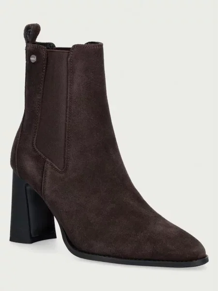 Goe botine pentru femei din nubuck maro