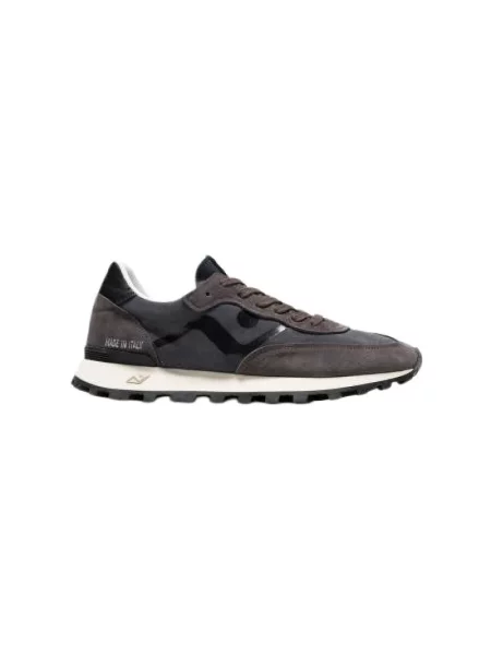 Sneakersy No Map Society skórzane szare
